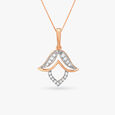 Dazzling Flower Diamond Pendant and Earrings Set 3