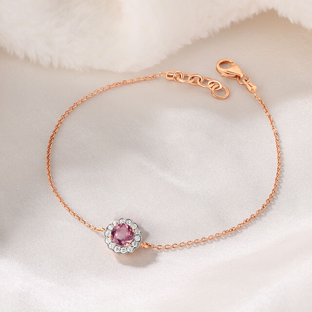 Pink Champagne Diamond Bracelet 