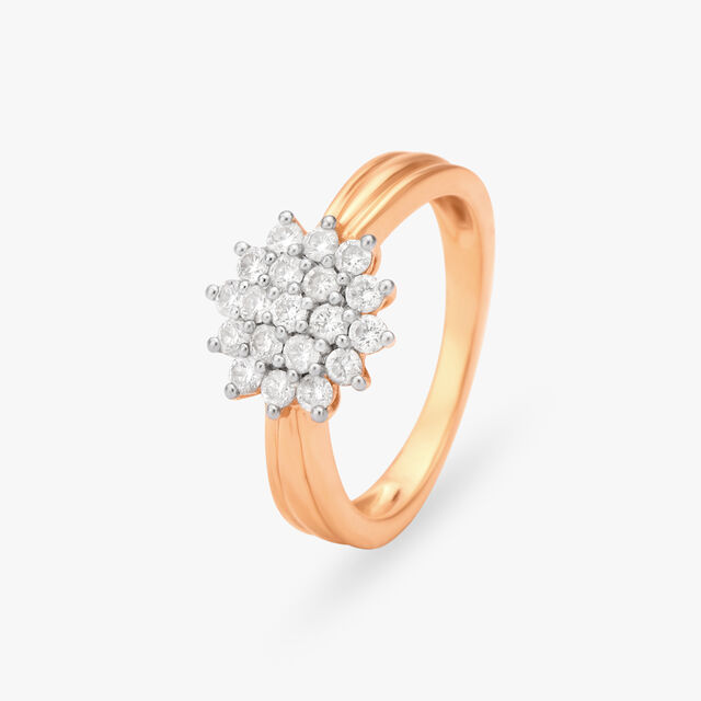 Crown Diamond Finger Ring 