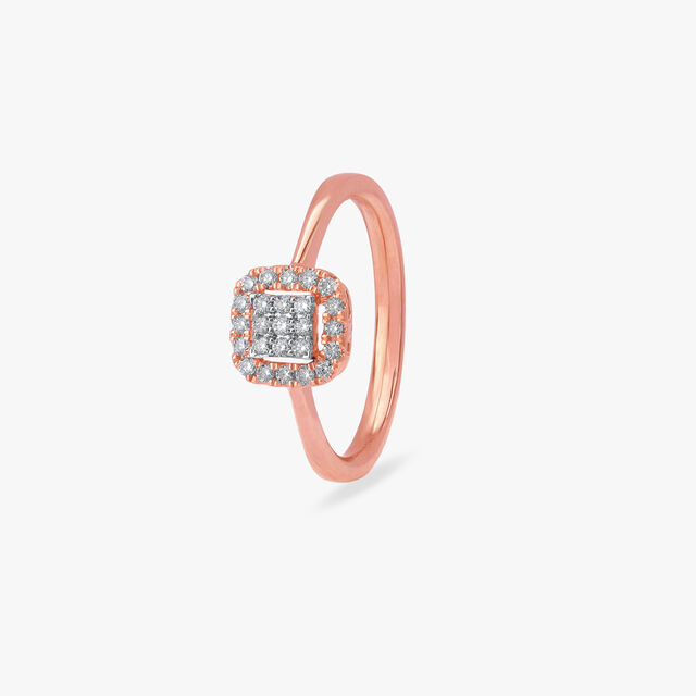 Glimmer Grid Diamond Ring 