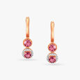 Cherry Cascade Diamond Hoop Earrings 4