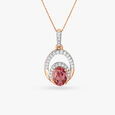 Rosy Tint Diamond Pendant 2