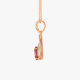 Rosy Tint Diamond Pendant 3