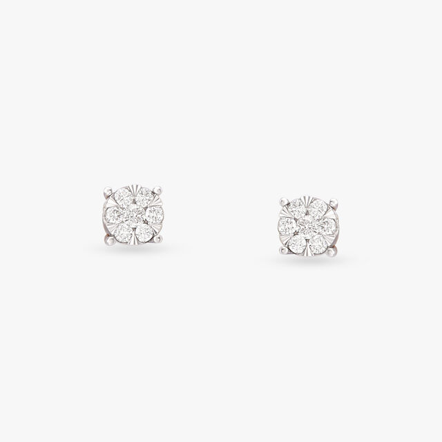 Precious Shine Diamond Stud Earrings 