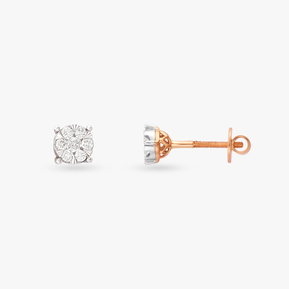 Buy Precious Shine Diamond Stud Earrings at Best Price Tanishq US