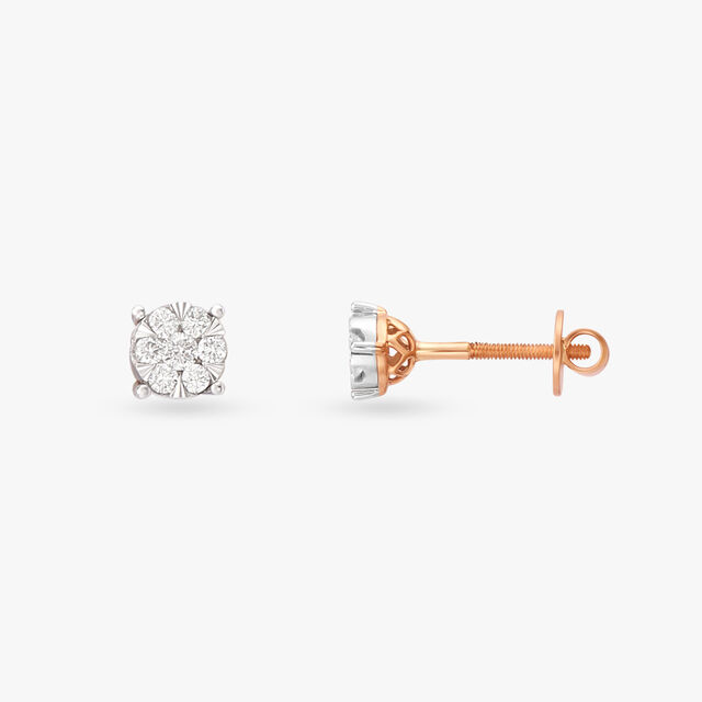 Precious Shine Diamond Stud Earrings 2