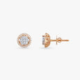 Luminous Sparkle Solitaire Stud Earrings 2