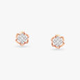 Blossom Buds Diamond Stud Earrings 