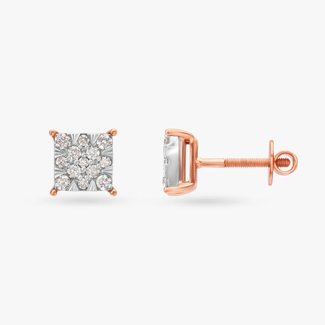 Timeless Allure Diamond Stud Earrings 2