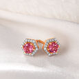 Tender Romance Diamond Stud Earrings 