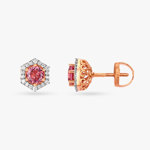 Tender Romance Diamond Stud Earrings 3