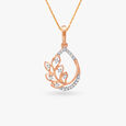 Teardrop Diamond Pendant and Earrings Set 2