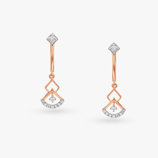 Dazzling Elegance Diamond Drop Earrings 