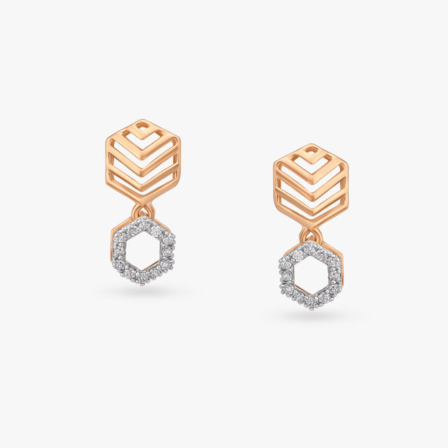 Sophisticated Elegance Diamond Stud Earrings 