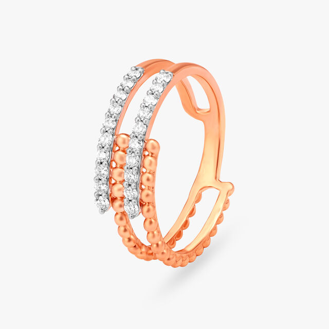 Eclectic Stripes Diamond Ring