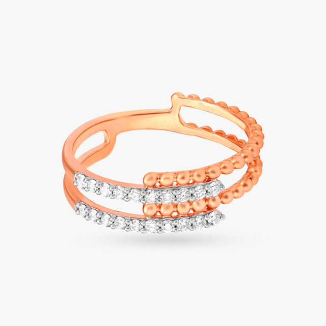 Eclectic Stripes Diamond Ring