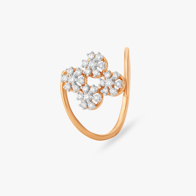 Floral Radiance Diamond Finger Ring
