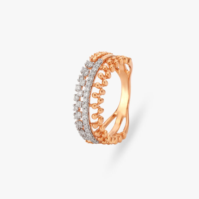 Bejewelled Harmony Diamond Finger Ring