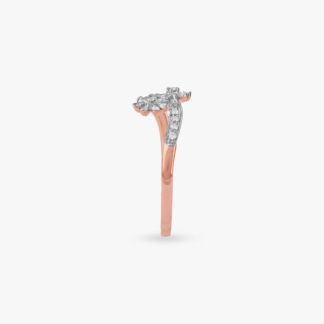 Floral Duet Diamond Ring