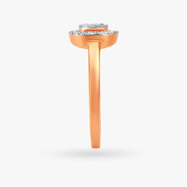 Surreal Geometric Diamond Ring