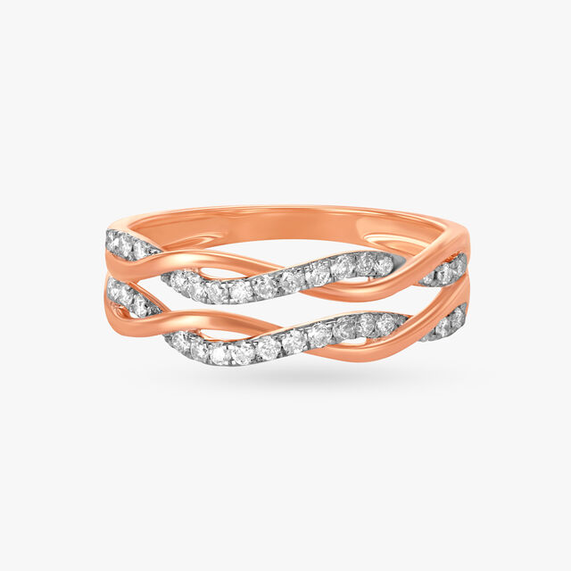 Twisted Strands Diamond Ring