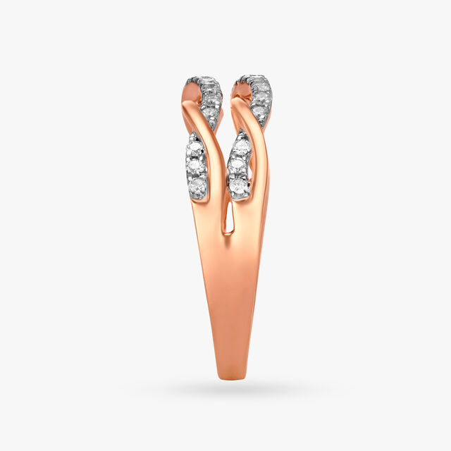 Twisted Strands Diamond Ring