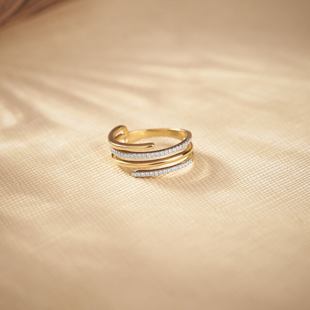 Elegant Layers Diamond Ring 