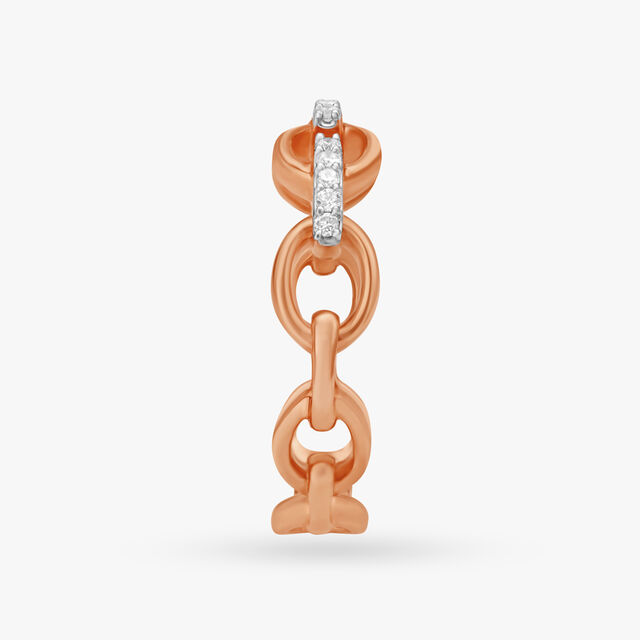 Stylish Links Diamond Ring 4