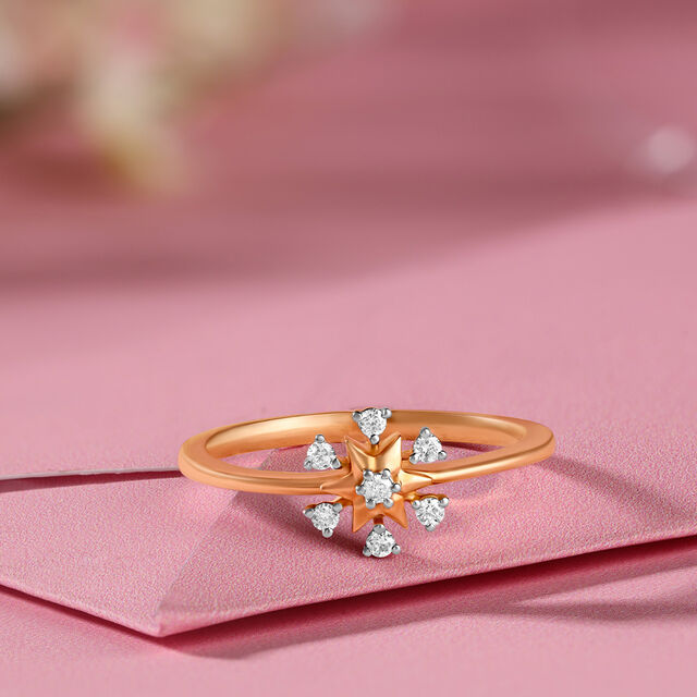 Peppered Dazzle Diamond Ring 