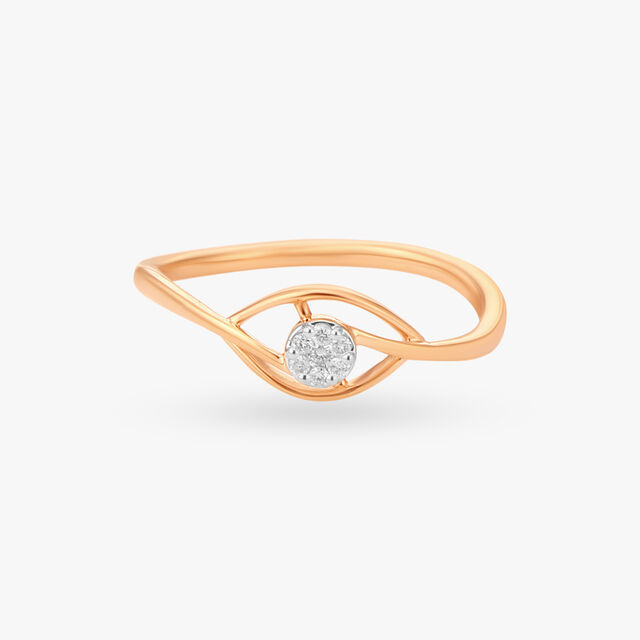 Twisted Symphony Diamond Finger Ring