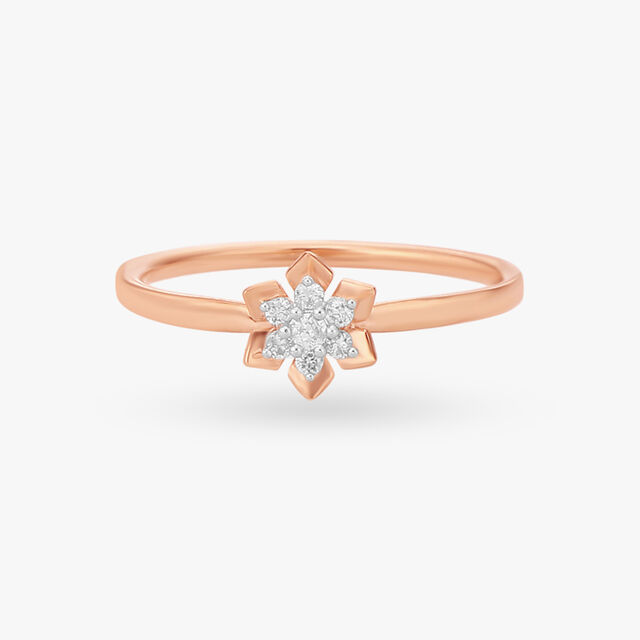 Floral Sonata Diamond Finger Ring