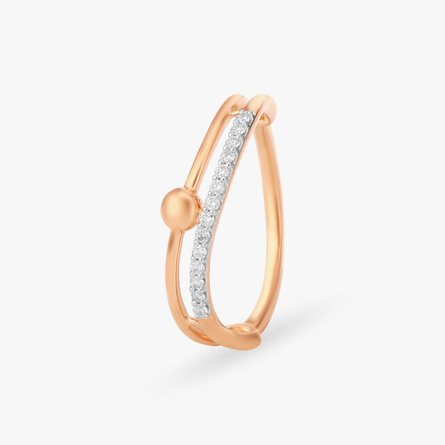 Graceful Curves Diamond Finger Ring