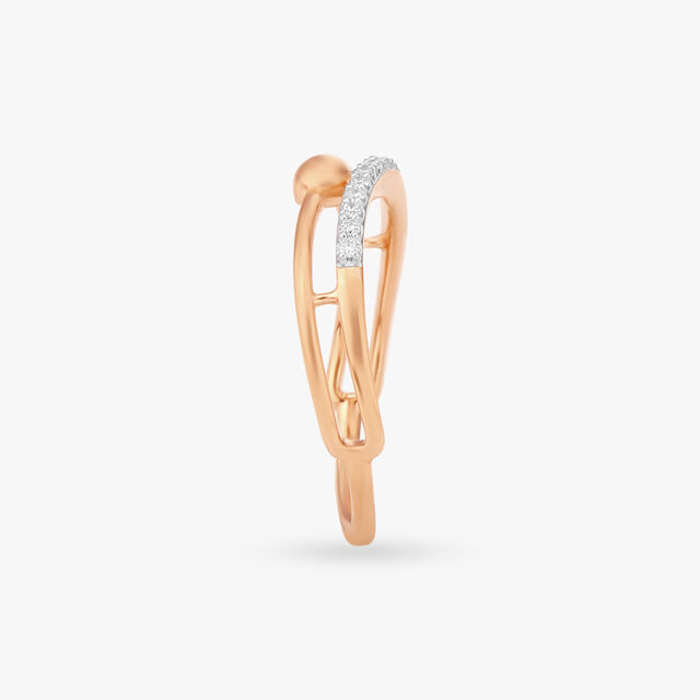 Graceful Curves Diamond Finger Ring