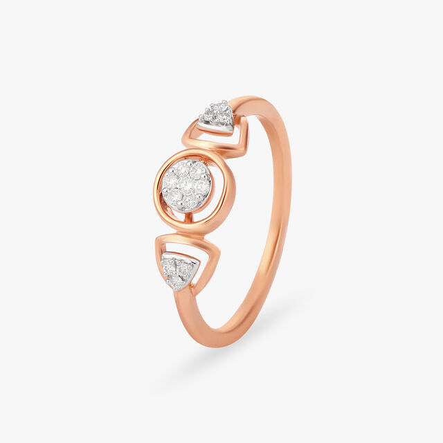 Captivating Circles Diamond Finger Ring