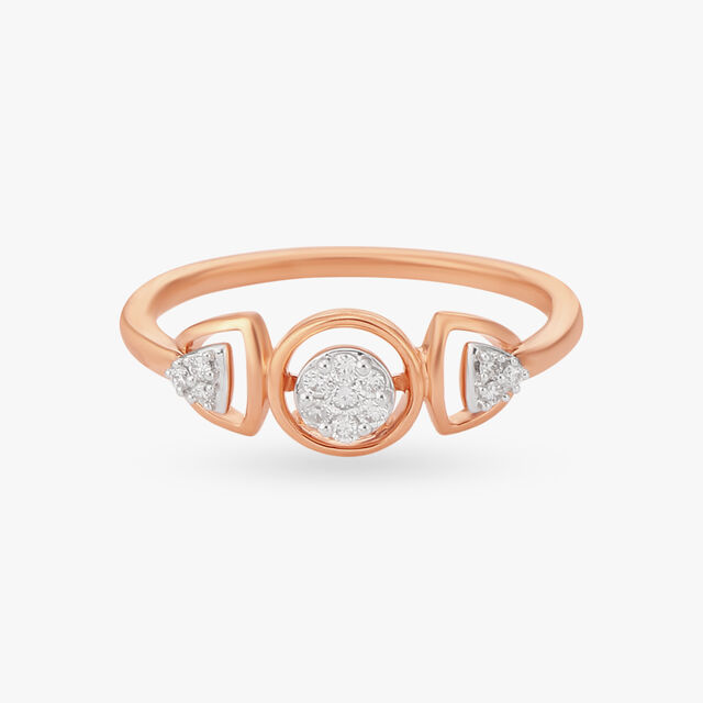 Captivating Circles Diamond Finger Ring
