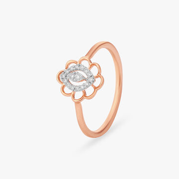 Brilliant Blossom Diamond Finger Ring