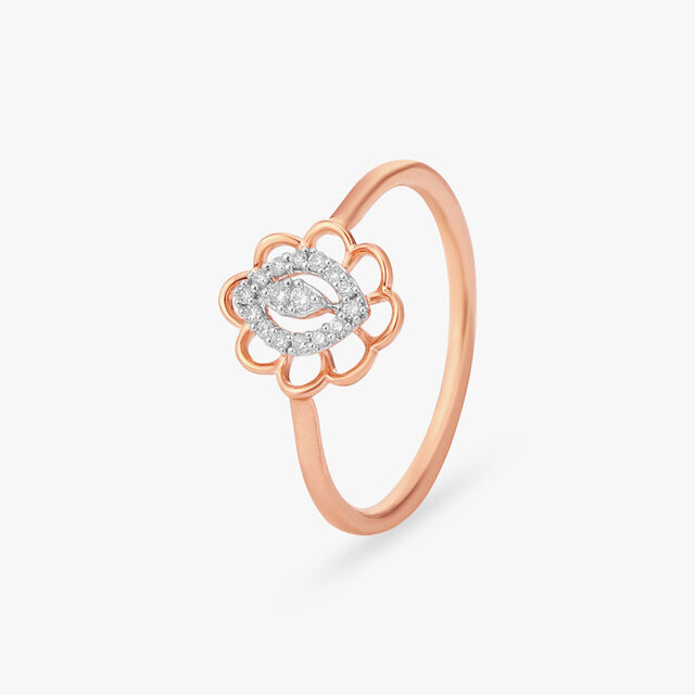 Brilliant Blossom Diamond Finger Ring