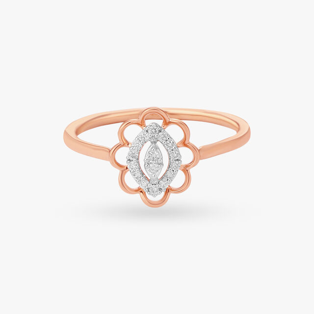 Brilliant Blossom Diamond Finger Ring