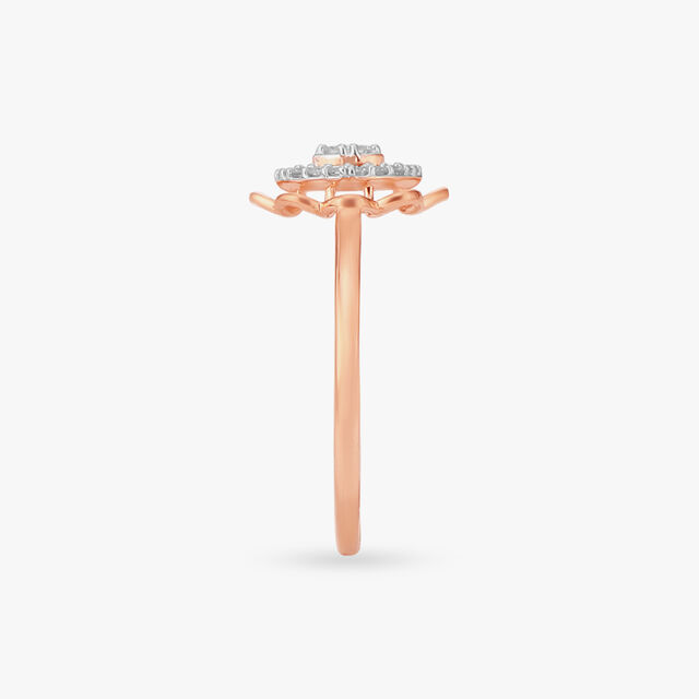 Brilliant Blossom Diamond Finger Ring