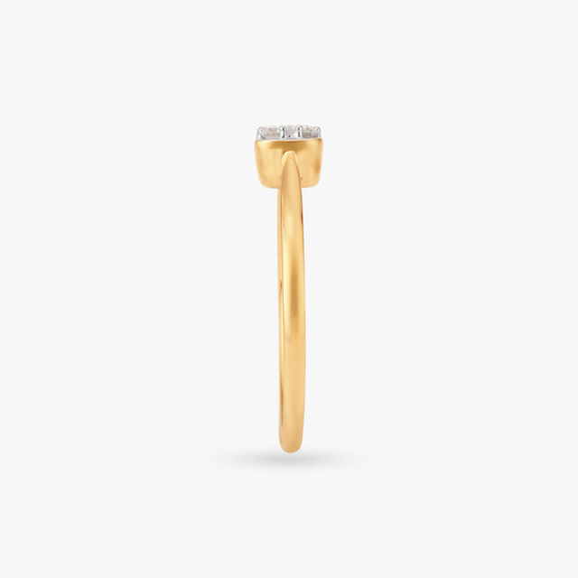 Celestial Square Diamond Finger Ring