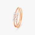 Dual Delight Diamond Finger Ring 