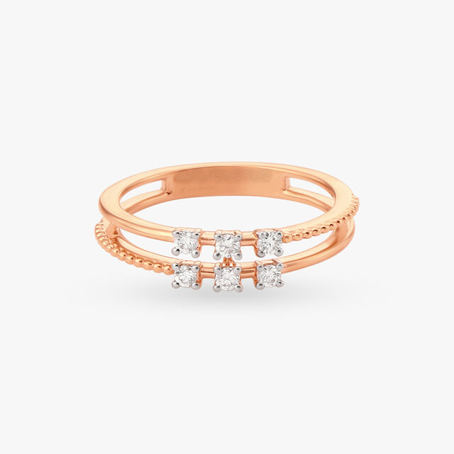 Dual Delight Diamond Finger Ring 2
