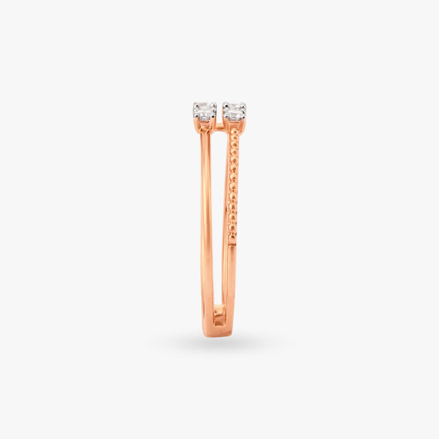 Dual Delight Diamond Finger Ring 3