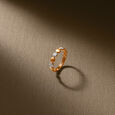 Bold Geometric Diamond Ring 