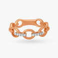 Modish Links Diamond Ring 4