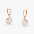 Graceful Glamour Diamond Hoop Earrings 