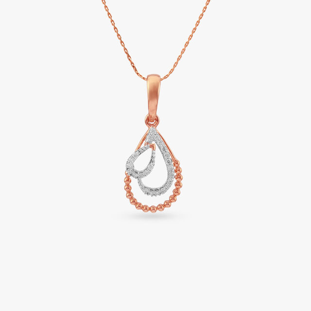 Dual Dewdrop Diamond Pendant 