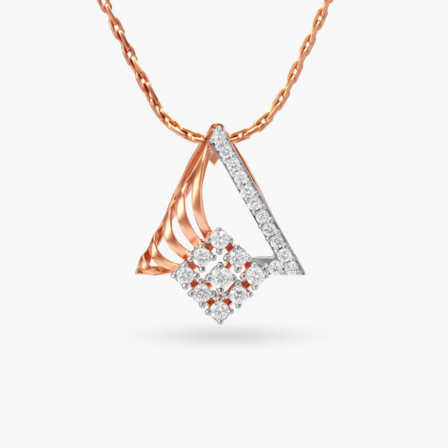 Elegant Luster Diamond Pendant 