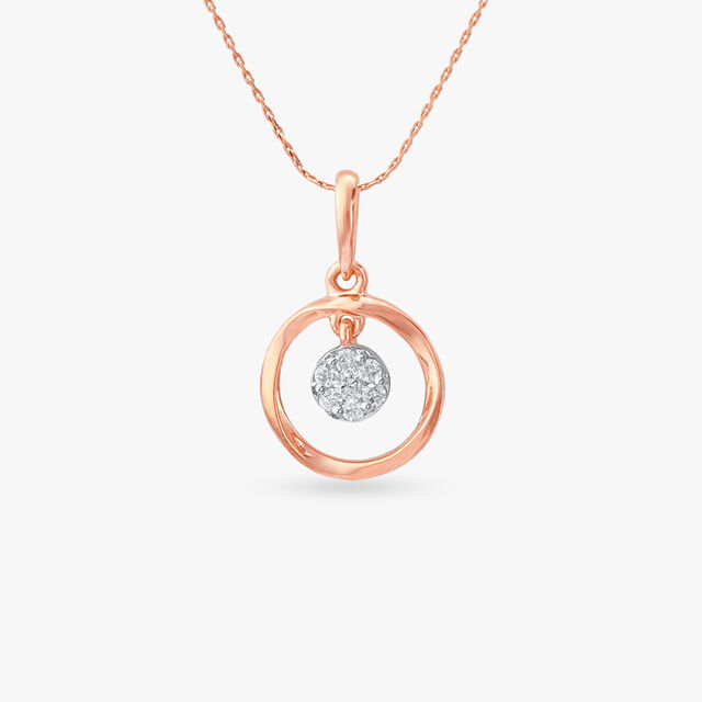 Circle Flicker Diamond Pendant 