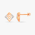 Chic Geometric Diamond Stud Earrings 2